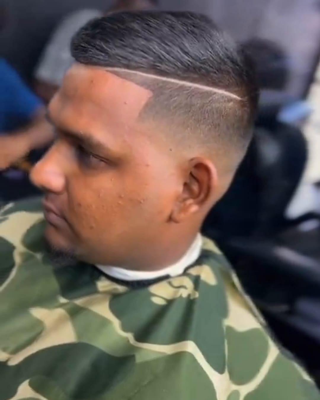 Taper with a hard part by Military Cutz